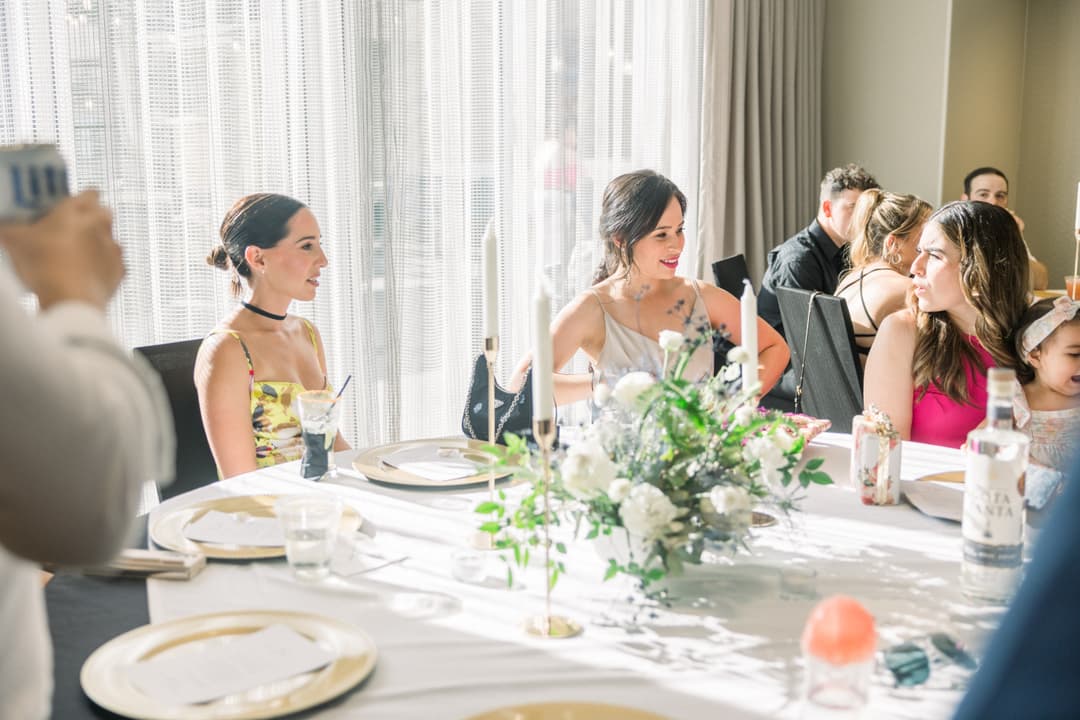 Guests enjoying cocktail hour