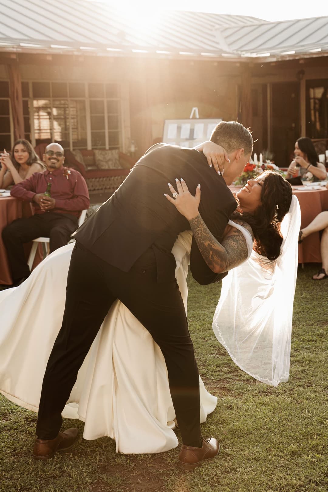 Bride & Groom Sunset First Dance