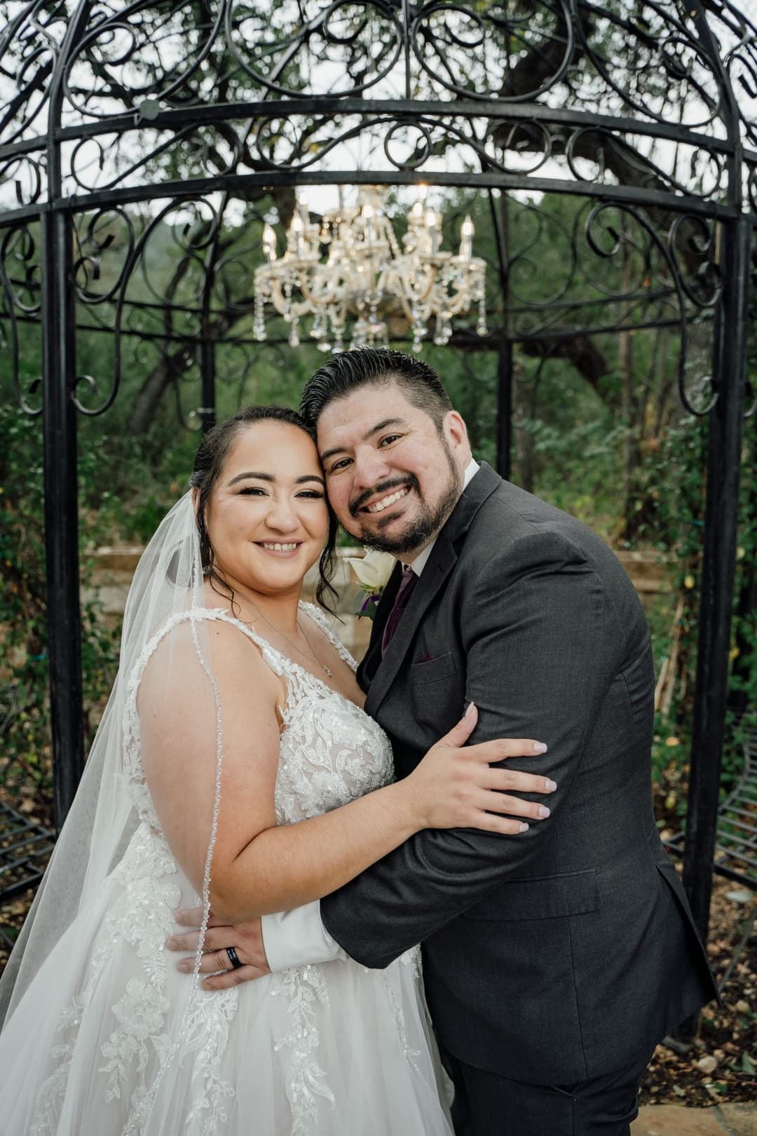 Chandelier Bride & Groom Photos