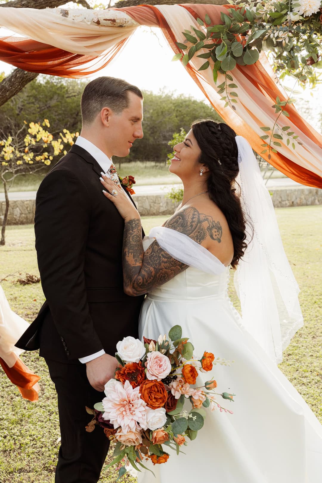 The Happy Bride & Groom