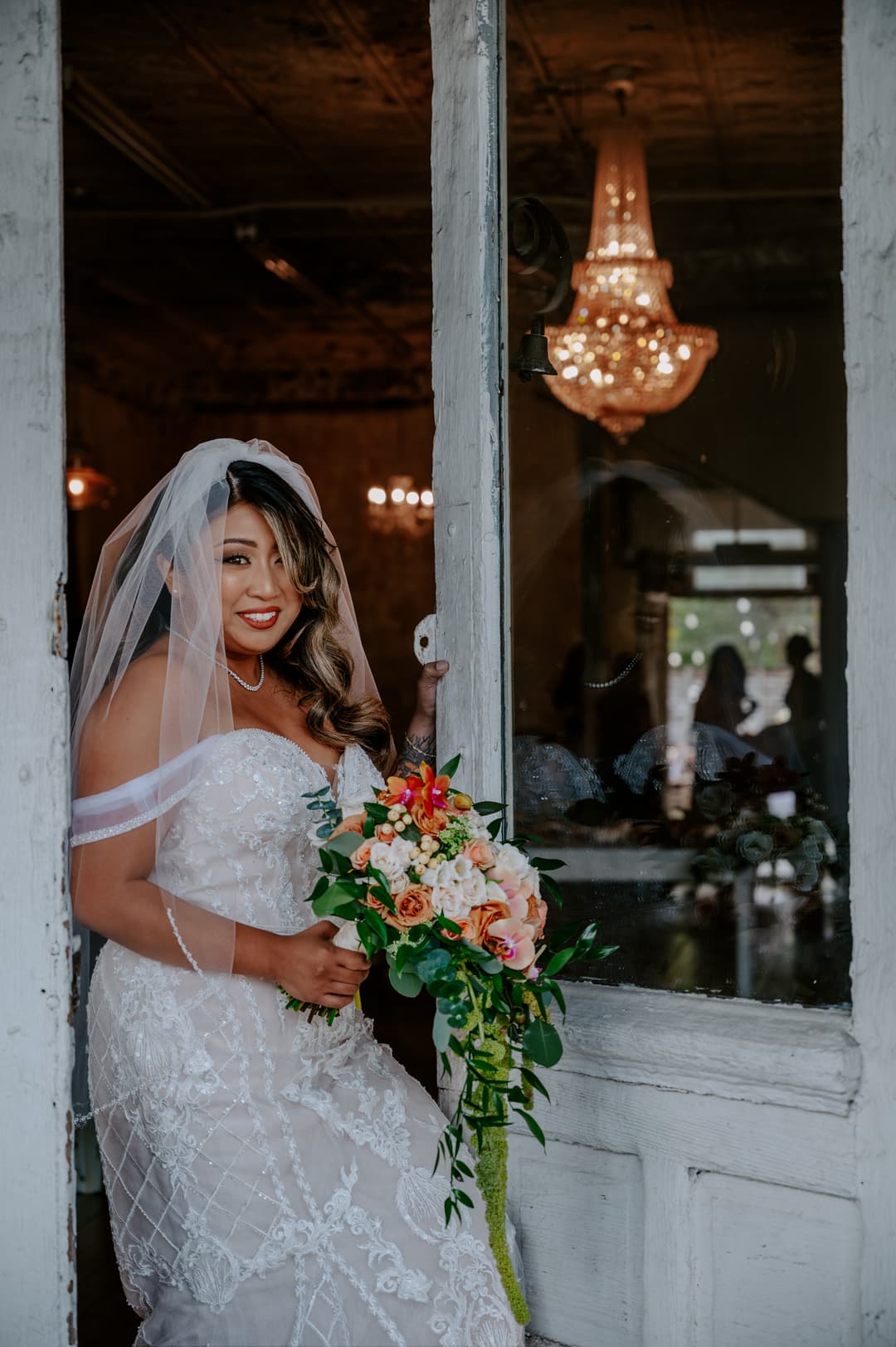 Gorgeous Bridal Portrait Entering The Carrington